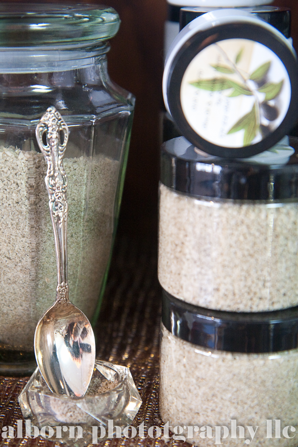 spoon resting on salt
