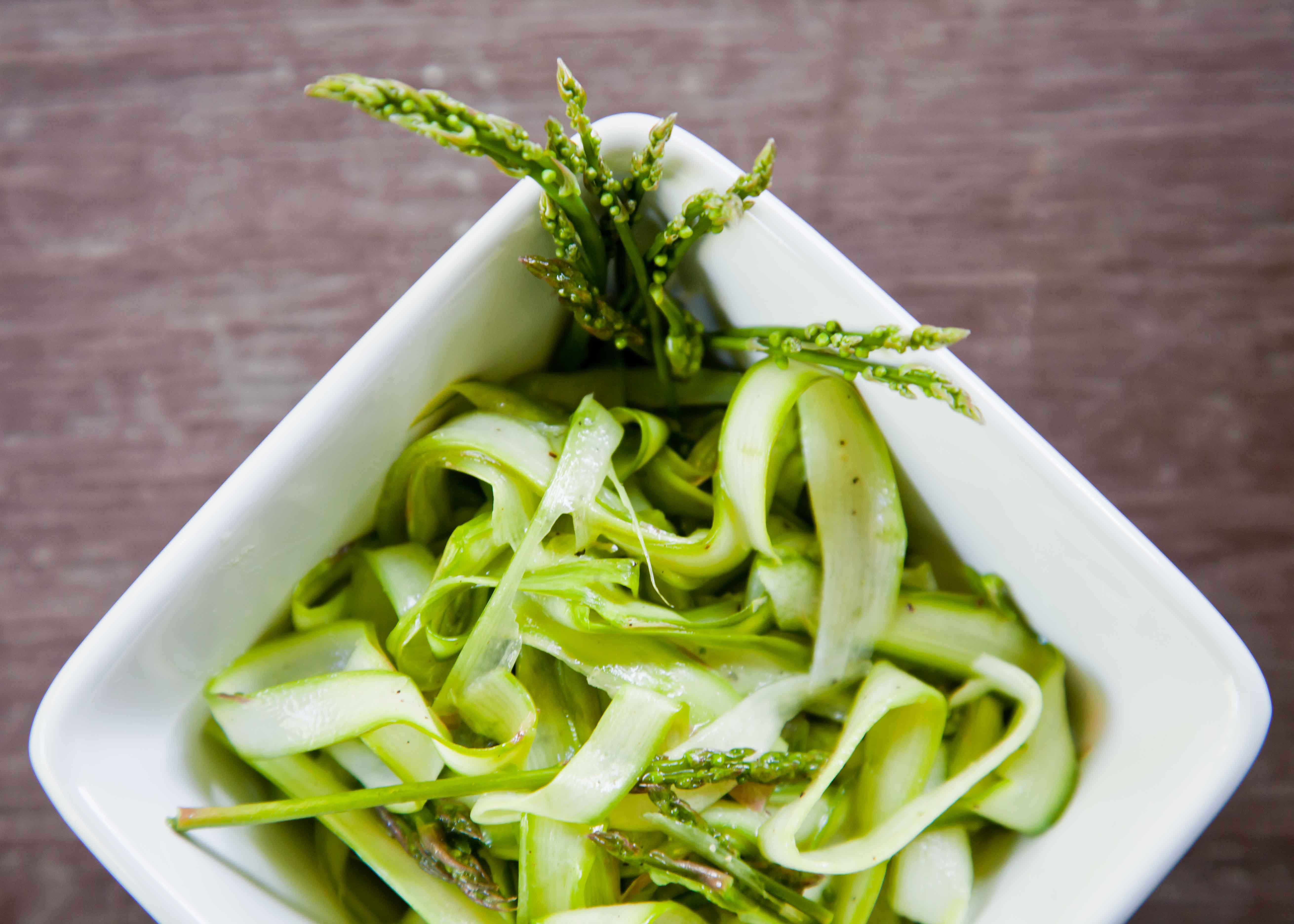 shaved asparagus