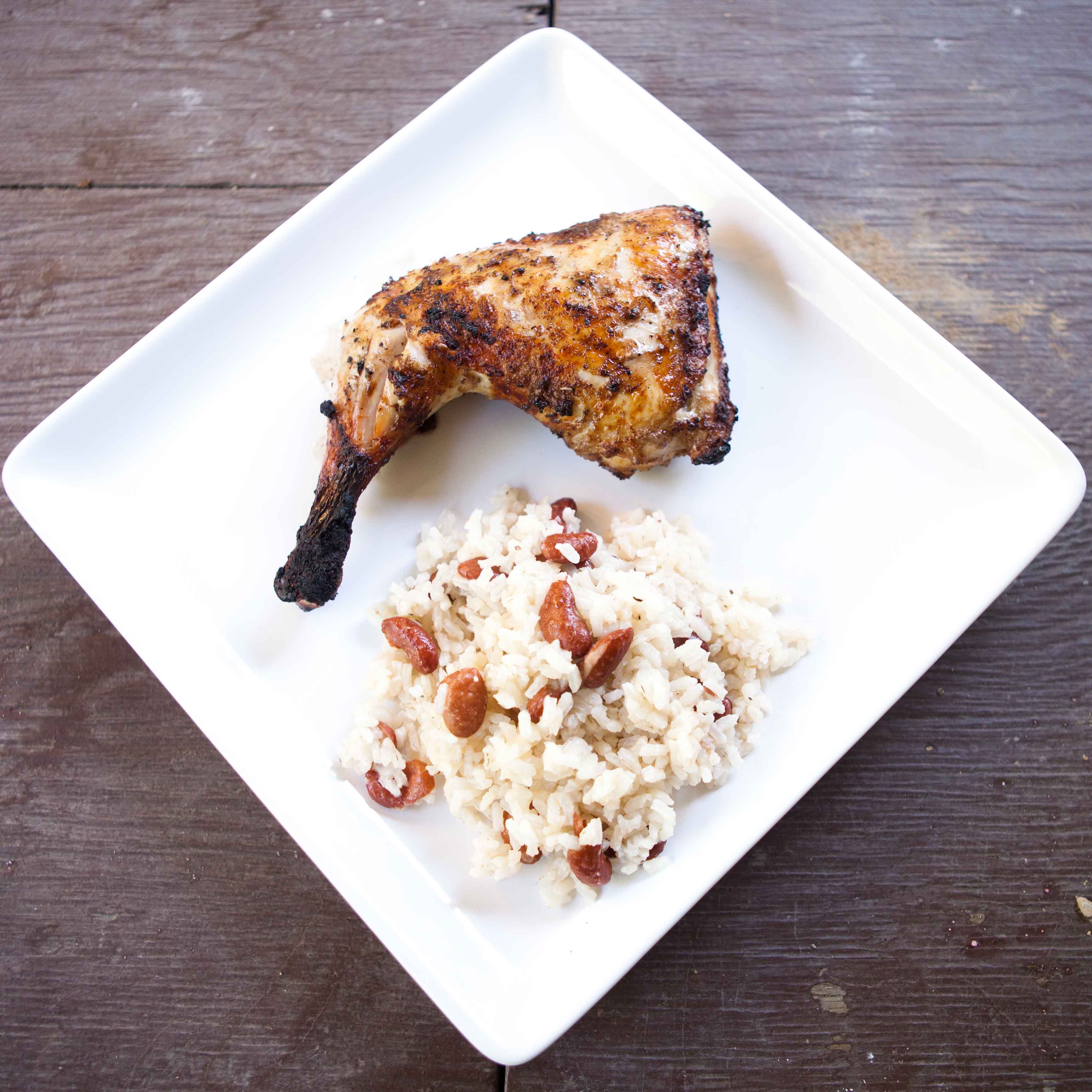 Jerk Chicken with Rice n Peas