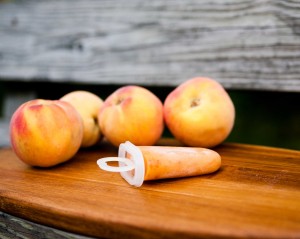 Ginger Peach Popsicles