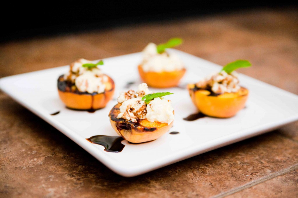 grilled peaches with ricotta