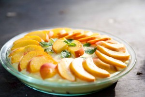peach pudding pie