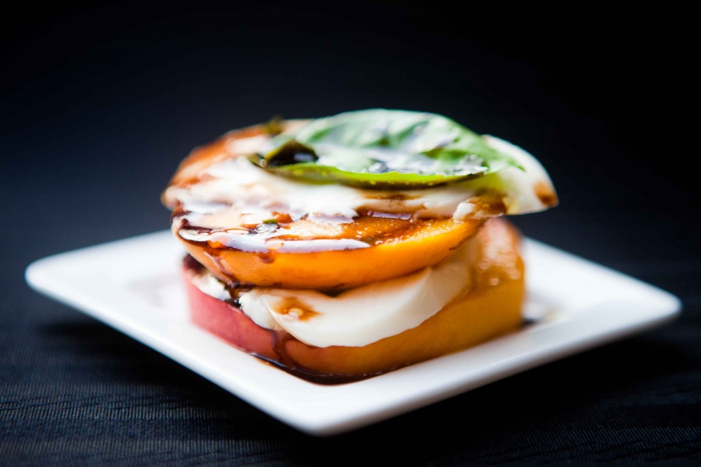 Grilled Peach & Mozzarella Caprese
