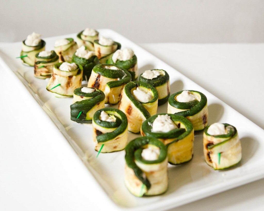 Grilled Zucchini with Cheese Roll-Ups