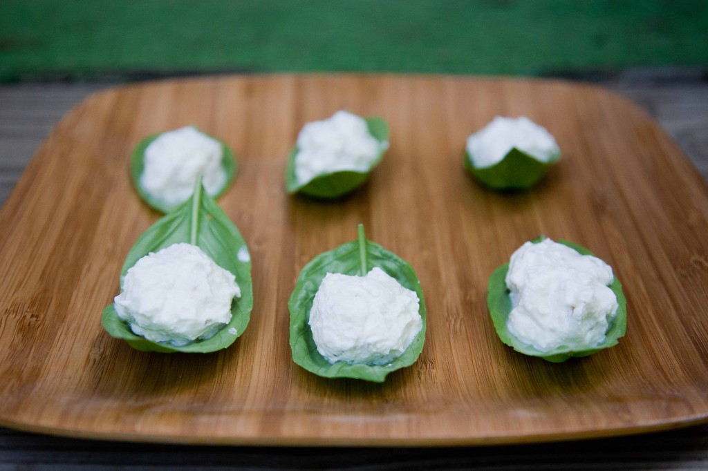 Goat Cheese Balls in Basil