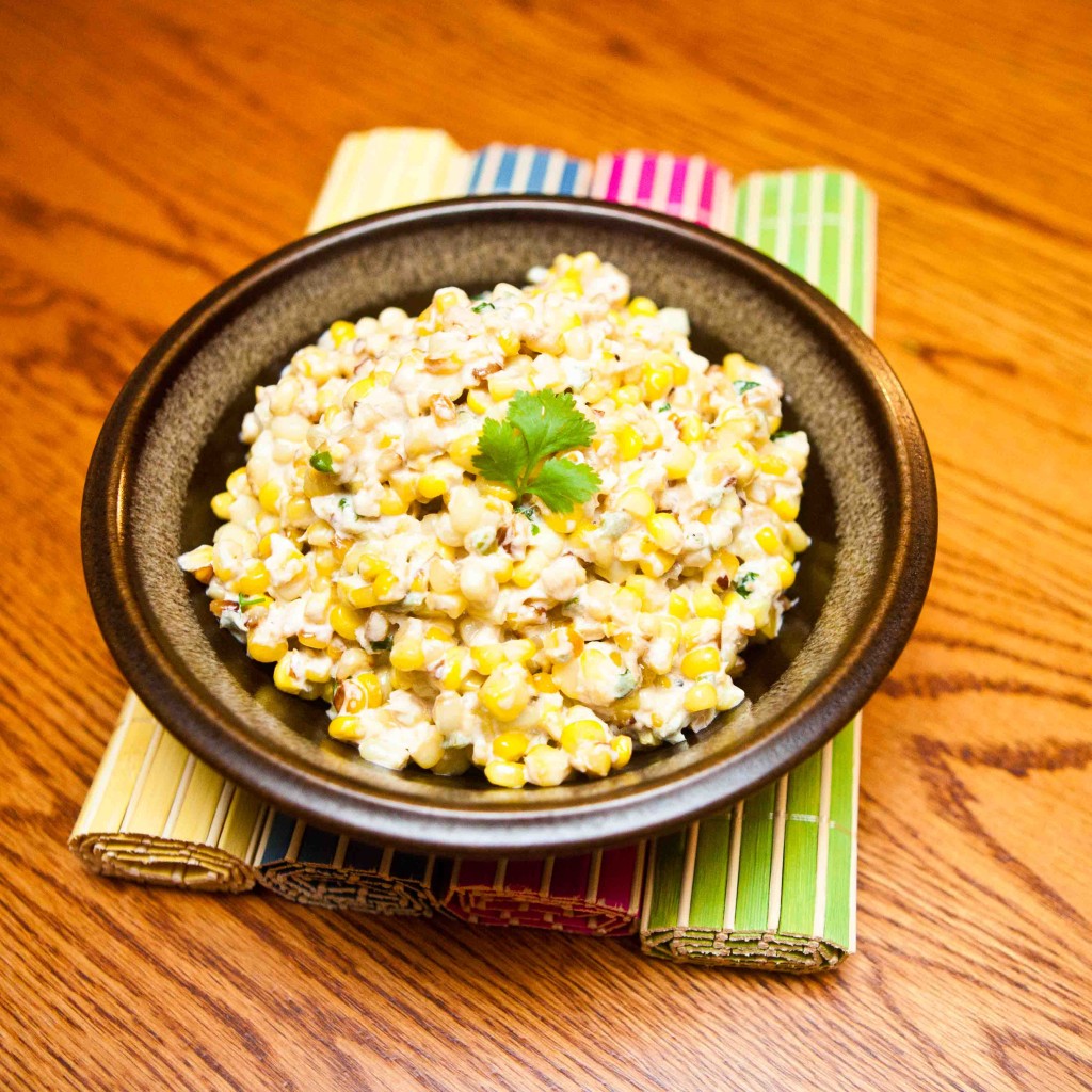 off the cob Mexican Grilled Corn