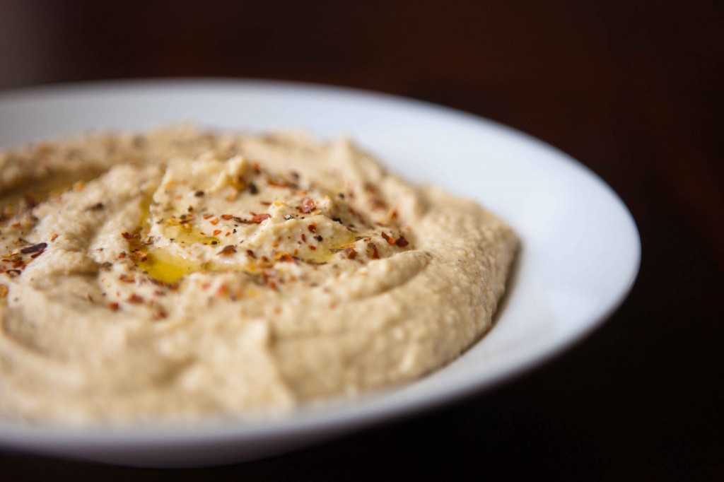 Hummus detail shot