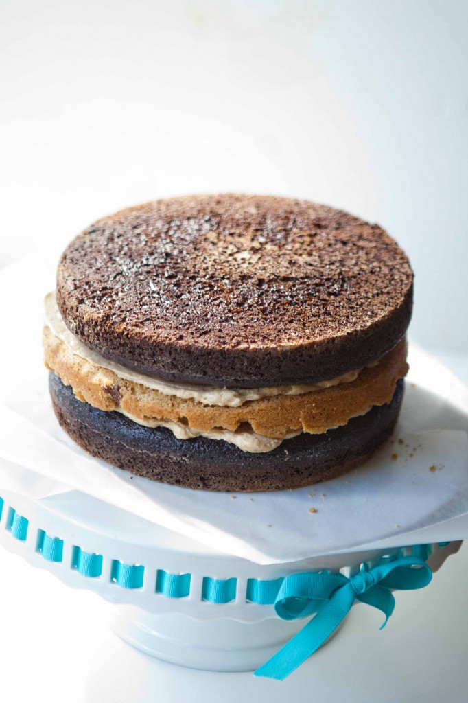 Chocolate + Chocolate Chip Cookie Layers