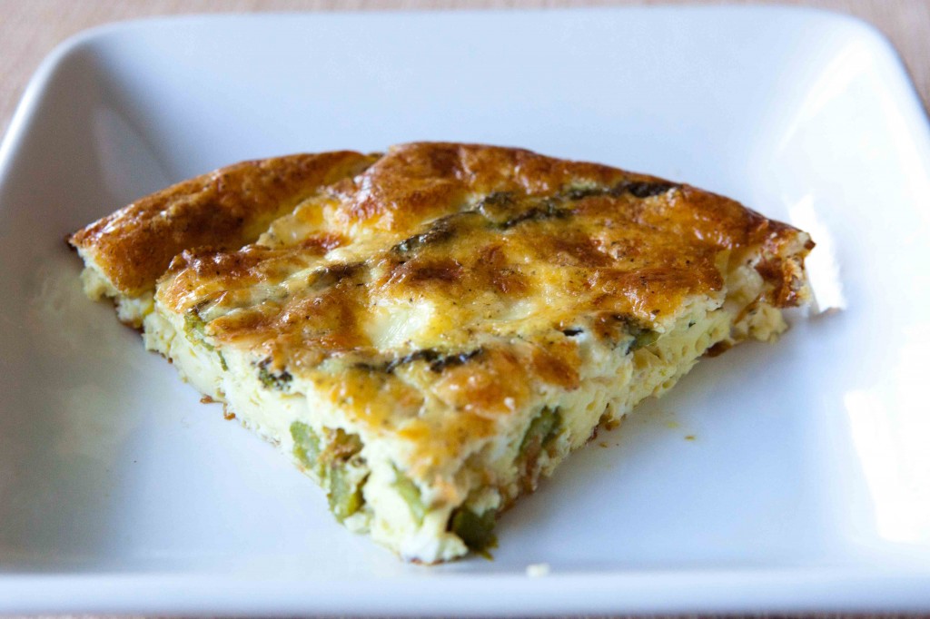 Asparagus Quiche slice